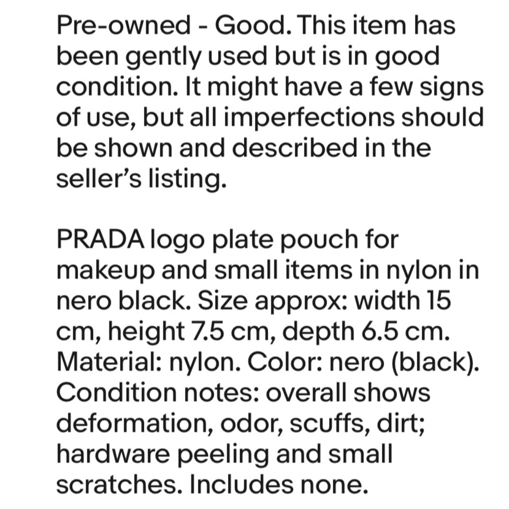 Prada Black Cosmetic Bag - Picture 5 of 5